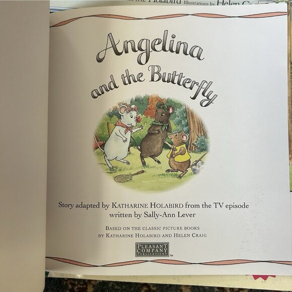 Angelina Ballerina 4 books - Christmas Vtg HC Pb Mix Fairy Balletcore Feminine - Picture 10 of 16